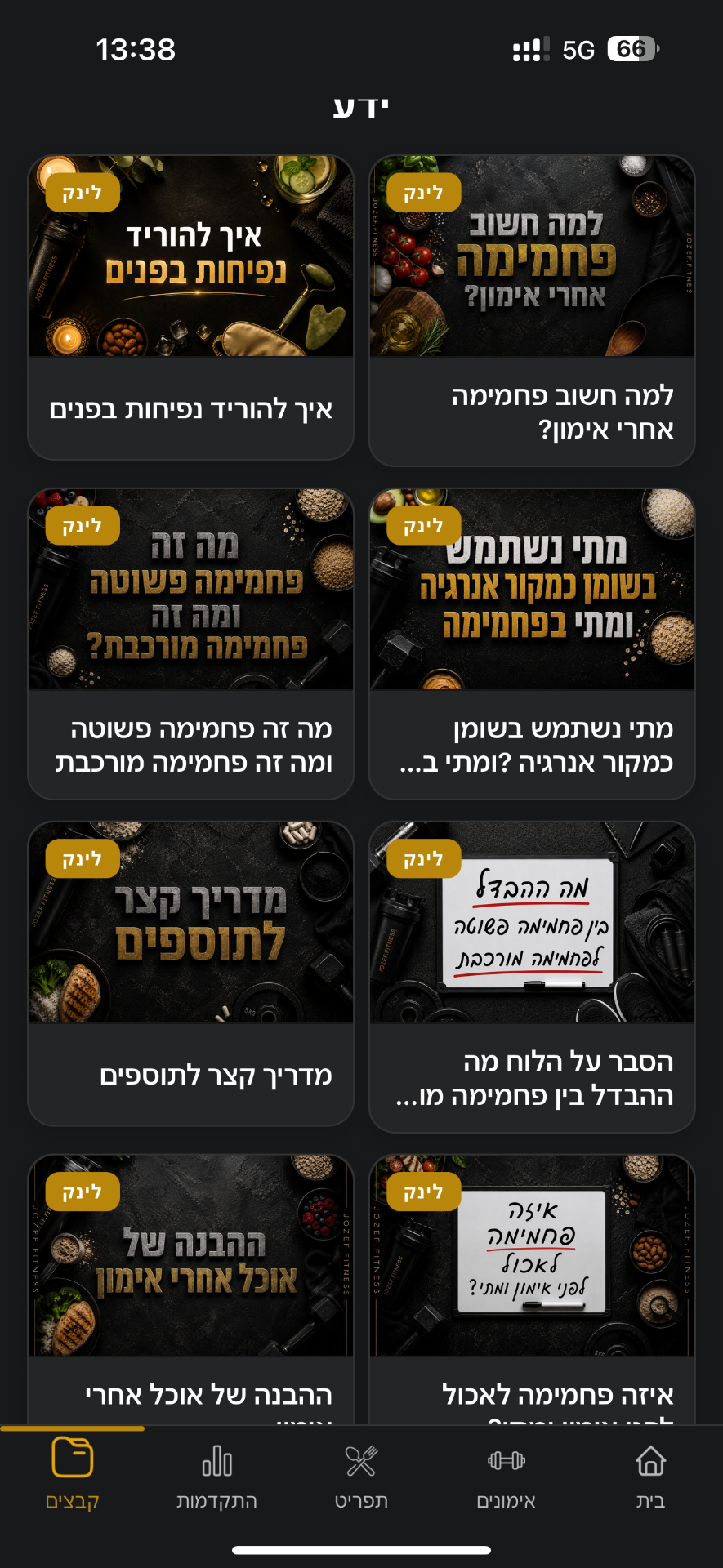מסך המדריכים
